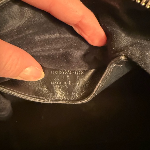 SOLD SAINT LAURENT Black Leather Classic 2-Way Duffle Baby Crossbody/Handbag - Picture 16 of 16